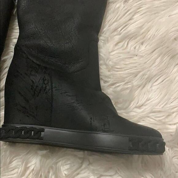 NWT CASADEI DOUBLE FACE TALL PLATFORM BOOTS 38.5 - Picture 3 of 12